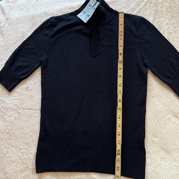 Cache silk blend, turtleneck with key hole - Picture 5 of 11